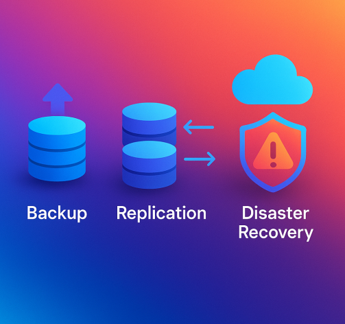The Difference Between Backup, Replication, and Disaster Recovery (Explained Simply)