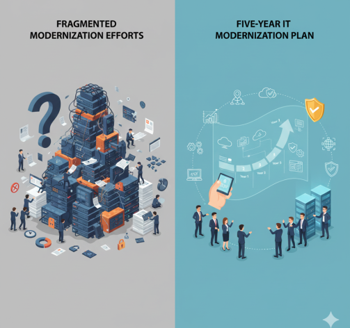 The Five-Year IT Modernization Plan Template- Build Resilience in 60 Seconds