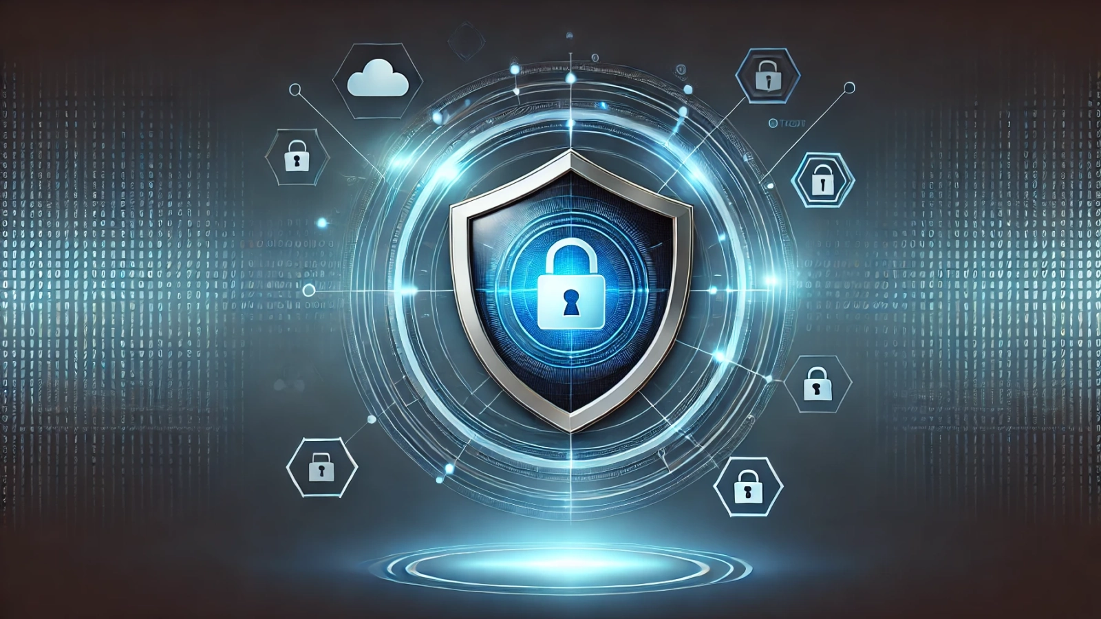 DALL·E 2025-11-07 13.53.47 - A sleek, modern digital shield representing cybersecurity protection for businesses, with no text. The shield features glowing blue and silver tones,